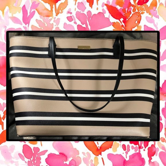 Kate Spade♠️New York Shore Street Stripe Margareta Tote - Picture 8 of 14